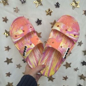 Croc Tie Dye Sandals
